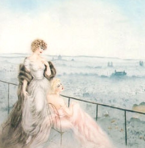 ルイ・イカールの絵画作品　タイトルは、モンマルトルの風景